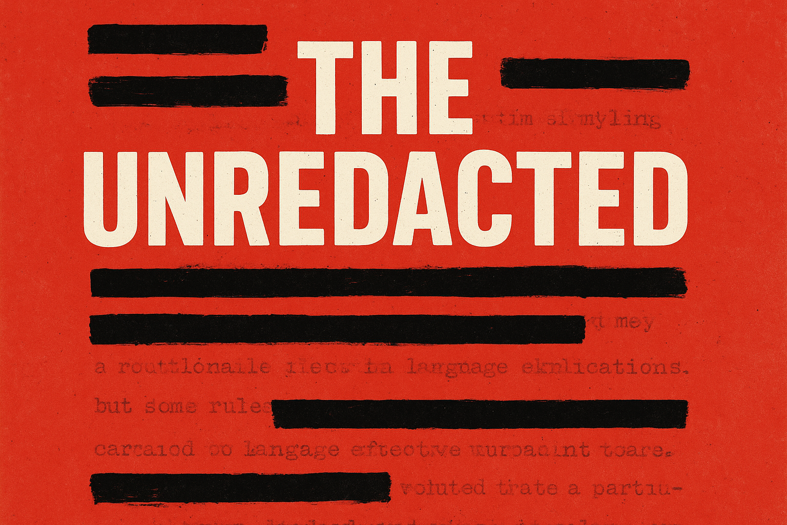 The Unredacted | Stories From The Dark Side