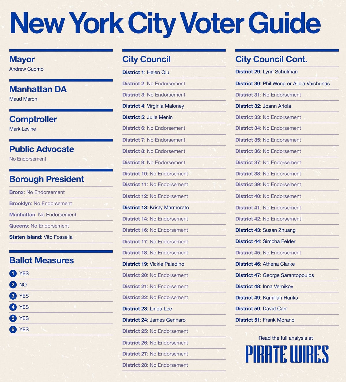 NYC Voter Guide: Keeping It Sane in the Big Apple – 2025 Edition