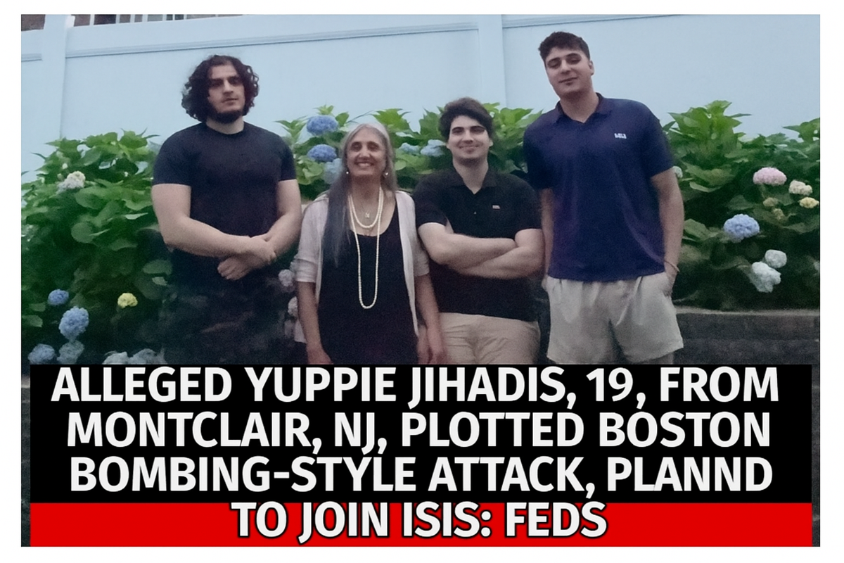 Alleged yuppie jihadis, 19, from Montclair, NJ, plotted Boston bombing-style attack, planned to join ISIS: feds