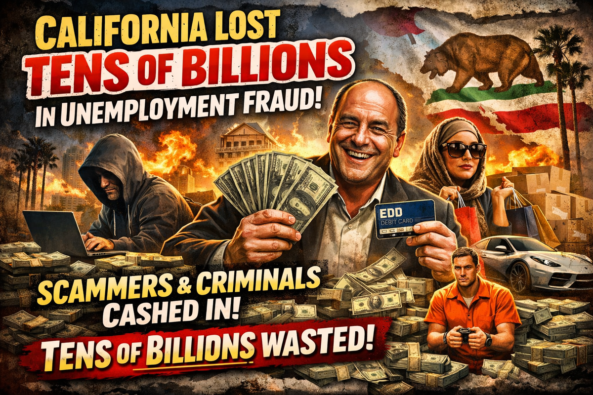 California Lost TENS OF BILLIONS in Unemployment Fraud
